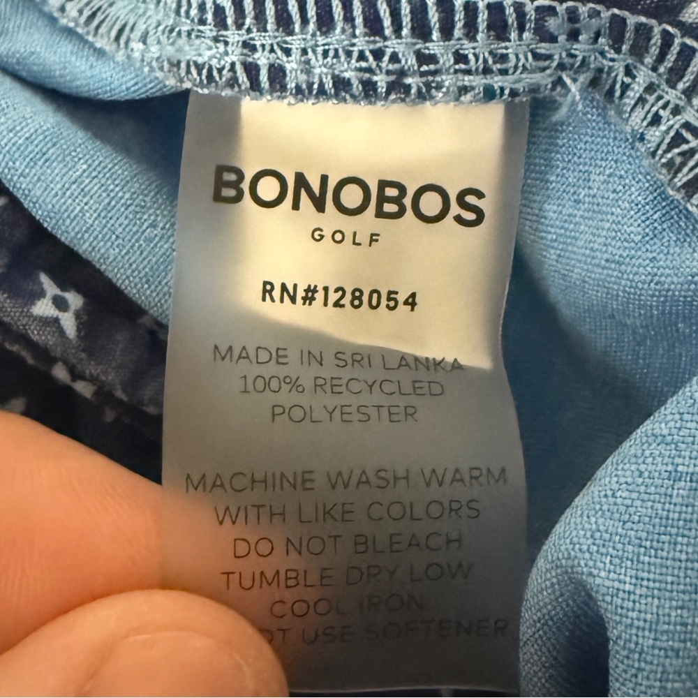 BONOBOS Men’s golf shorts | 38 | 7” | Blue - Picture 7 of 7